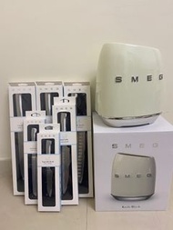 包順豐到店/現貨/SMEG/米白色座/一套刀座+六把刀/惠康/換印花/廚具/刀具/