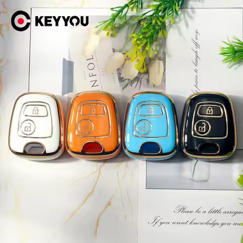 KEYOU TPU Car Key Case For Peugeot 107 206 207 307 For Citroen C1 C2 C3 C4 For Toyota Aygo 2BNT Remo