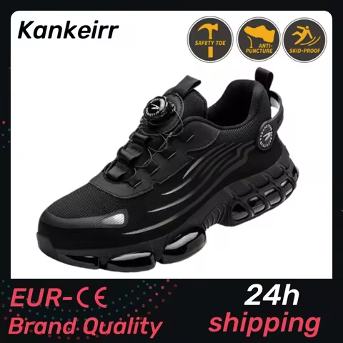 Rotary Button Fashion Comfortable Safety Shoes Indestructible Safety Shoes Anti Shock Safety Shoes A