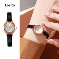 Lovito Casual Simple Quartz Watch LFA108144 Lovito  Jam Tangan Kuarza Ringkas Santai LFA108144