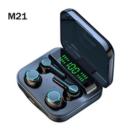 M21 TWS Bluetooth Headphones With Microphone Couple Wireless Earphone 9D Stereo Sports Waterproof Fo