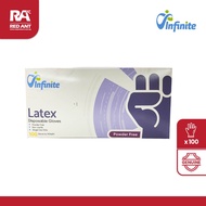 (100PCS) Grade B Infinite Powder Free Disposable Latex Gloves