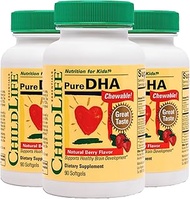 CHILDLIFE ESSENTIALS Child Life Pure Dha Dietary Supplement, 90 Soft Gel Capsules (Pack Of 3)