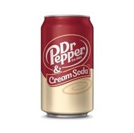 Dr Pepper Cream Soda 胡椒博士奶油汽水 12oz / 355ml【078000033489】
