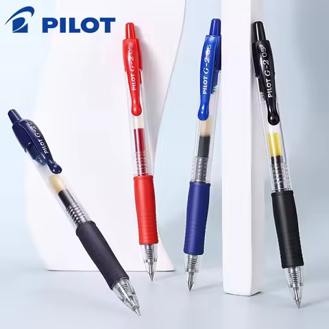 3pcs Japan Pilot Gel Pens Large Capacity BL-G2 0.5/0.7mm Writing Pen Red Blue Black School Office Su