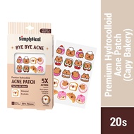 SIMPLY Capy Bakery Day & Night Premium Hydrocolloid Acne Patch 20s