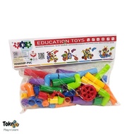 PROMO DZ Mainan Edukasi Kreatifitas Anak Block Pipa Pipe Bricks Rakit