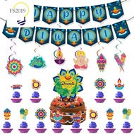 In-stock Wholesale Diwali Decoration Set  Diwali Lantern Festival Theme Party Decoration DIWALI Flag