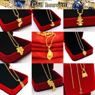 Explosion fashion pendant necklace female 916 real gold clavicle chain gold jewelry gold necklace salehot
