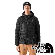 [THE NORTH FACE United States] Women's Double-Sided Down Warm Hooded Jacket (FP700) {Black/Lavender}