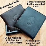 Latest leather wallet Genuine leather wallet premium genuine garut leather wallet
