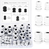 Cable50Adjustable Waterproof Nylon3-15mm Connector Seal Cap Nut Joint PG7-PG19Plastic UEPP