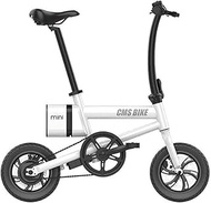 Tricycle Adult Electric Ebikes Electric Bike for Adults 12 In Folding Electric Bike Max Speed 25km/h with 36V 6Ah Lithium Battery for Outdoor Cycling Travel Work Outdoor Shoping
