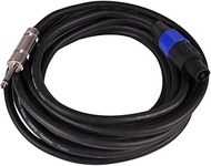 Seismic Audio SASPT12-25 Pro Audio Speakon to 1/4-Inch 12-Gauge 2 Conductor 25-Feet Speaker Cable