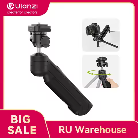 Ulanzi VlogPod TT38 Tripod with 360° Flexible Ball Head Cold Shoe Mount Tripod for Camping Street Ph
