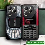 [E763]Softcase Glass Kaca Glitter Infinix Hot 40 Pro Hot 40 Hot 40i Hot 50 4G Hot 50 5G Hot 50 Pro+ 