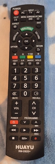 Panasonic TV 代用搖控 HUAYU RM-D920+ 電視遙控器