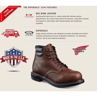 New Original Red Wing Safety Shoe 2245 - Men's Supersole Safety Toe Boot (6") Made in USA || Size US