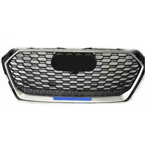 For RS5 Style Front Sport Hex Mesh Honeycomb Hood Grill Black for Audi A5/S5 B9 2017-2018 Car Access