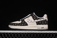 Nike Air Force 1’07 Low LV聯名 黑金織布 空軍一號低幫休閒鞋 板鞋_2iPgQ