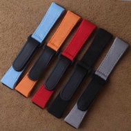 Suitable for Richard Mile New Style Canvas Genuine Leather Sole Watch Strap Waterproof R0/53/11 Men 