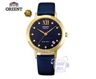 [時間達人]ORIENT 東方錶 ELEGANT系列 時尚絹布錶帶機械女錶-藍/36mm FER2H004機械錶 水晶面