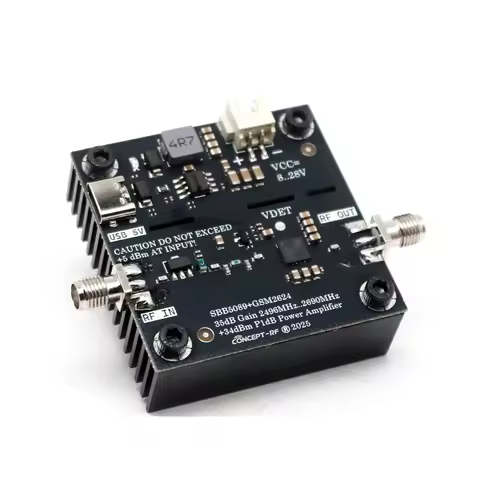 GSM2624 2.4Ghz 2.5W RF POWER Amplifier WIFI PA AMP 35dB gain Radio Transmitter 2.4G Bluetooth Video 