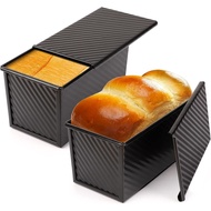 Homemade Baking Toast 1 Toast Carbon Steel pullman Oven Lid Sticky Scraper with beasea Bread Black B