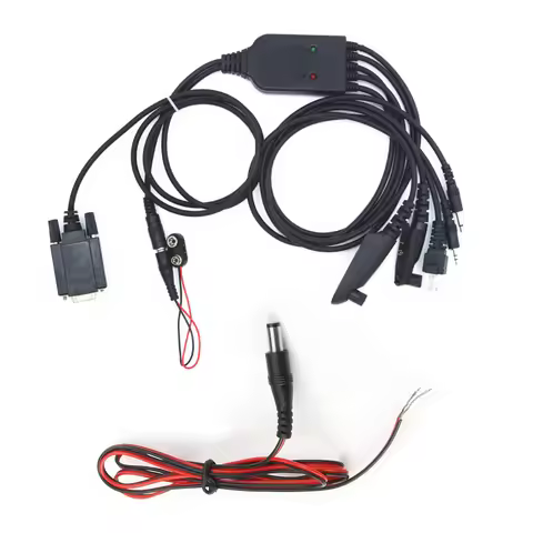 5-IN-1 USB Programming Cable For Motorola CM140 GM338 GM340 GM360 CP150 EP450 Walkie Talkie Radio Pl