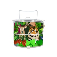 BDARI Stainless Steel Tiffin Carrier 2-Tier Food Container (10cm) [Free Add Name] Mangkuk Tingkat