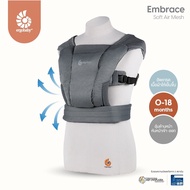 Ergobaby เป้อุ้มเด็กแรกเกิด ถึง 18 เดือน Embrace Soft Air Mesh - Wash Black