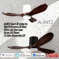 (FREE INSTALLATION BY AGENT)ALANTZ-BLISSFUL 42 / 52 INCH SMART BLDC CEILING FAN 24W OSRAM LED Light
