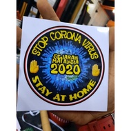 sticker corona vrs car sticker