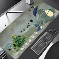 Totoro Spirited Away Mouse Pad Large Cartoon Cute Gamer Desk Mat Kawaii Japanese Gaming Mousepad Ghi