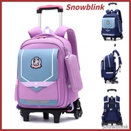 Beg Sekolah Troli 2/6 Roda British Style Rolling Backpacks Kids Wheeled School Bag with 2/6Wheels Trolley Bag Climbing Stairs Primary School Bag beg sekolah roda bag sekolah roda school bag trolley Beg Sekolah Troli beg sekolah tarik