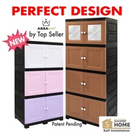 Abbaware Wardrobe Wooden design / Almari Baju/ Storage Cabinet/ Drawer Cabinet