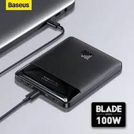 Baseus Blade 20000mAh 100W Powerbank Fast Charger Laptop Powerbank Digital Display Black