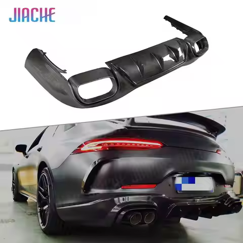 Dry Carbon Fiber Rear Lip Diffuser Spoiler For Mercedes Benz AMG GT43 GT50 GT53 2019-2023 FRP Rear B