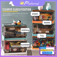 COD 120L Clear Storage Box Organizer Foldable Storage Box For Clothes Pulley Plastic Storage Box