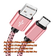 LIKAIYUE 1M 2M 3 USB A to Type C Charging Cable Fast Charger Nylon Braided Data Cable For POCO F7Pro
