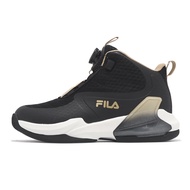FILA Rotary Buckle Basketball Shoes (Older Kids) 3-B809Y-008 Black Gold|Green Firm