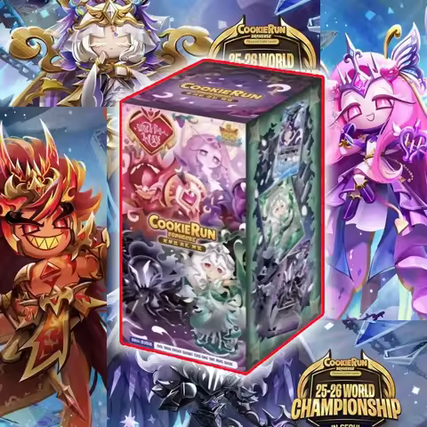 New Authentic Korean Cookie Run Kingdom Wave 10 & Wave 9 Tcg Card Blind Box (Black Milk / St. Lily /
