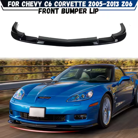 For Chevrolet Chevy C6 Corvette Z51 Z06 ZR1 2005-2013 Front Bumper Lip Splitter Car Diffuser Spoiler