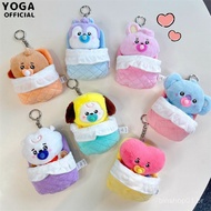 Kawaii KPOP BT21 Sleeping Bag Tata Rj Chimmy Cooky Mang Koya Keychain Cute Pendant Gift Series ZHRI