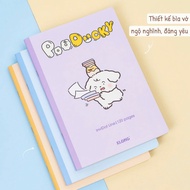 Combo of 5 notebooks with horizontal lines and pins at the spine Invoid Line Poo Ducky Klong B5 80-1