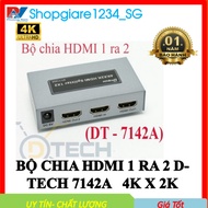 DTECH DT-7142A 1 TO 2 port HDMI splitter - Support. Splitter DT7142A - Full Box