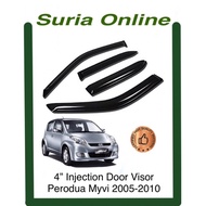 Perodua Myvi 2005-2010 - 4 “ Local Made Door Visor With Logo