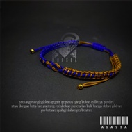 Moksha Asatya Two-Tone Rope Bracelet Satya/ Aparigraha/ Ahimsa/