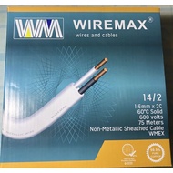 PDX wire 14/2, 12/2 Wiremax/Boston 75M/box