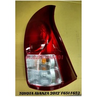 TOYOTA AVANZA 2012' F651 F652 REAR LIGHT TAIL LAMP/ BELAKANG